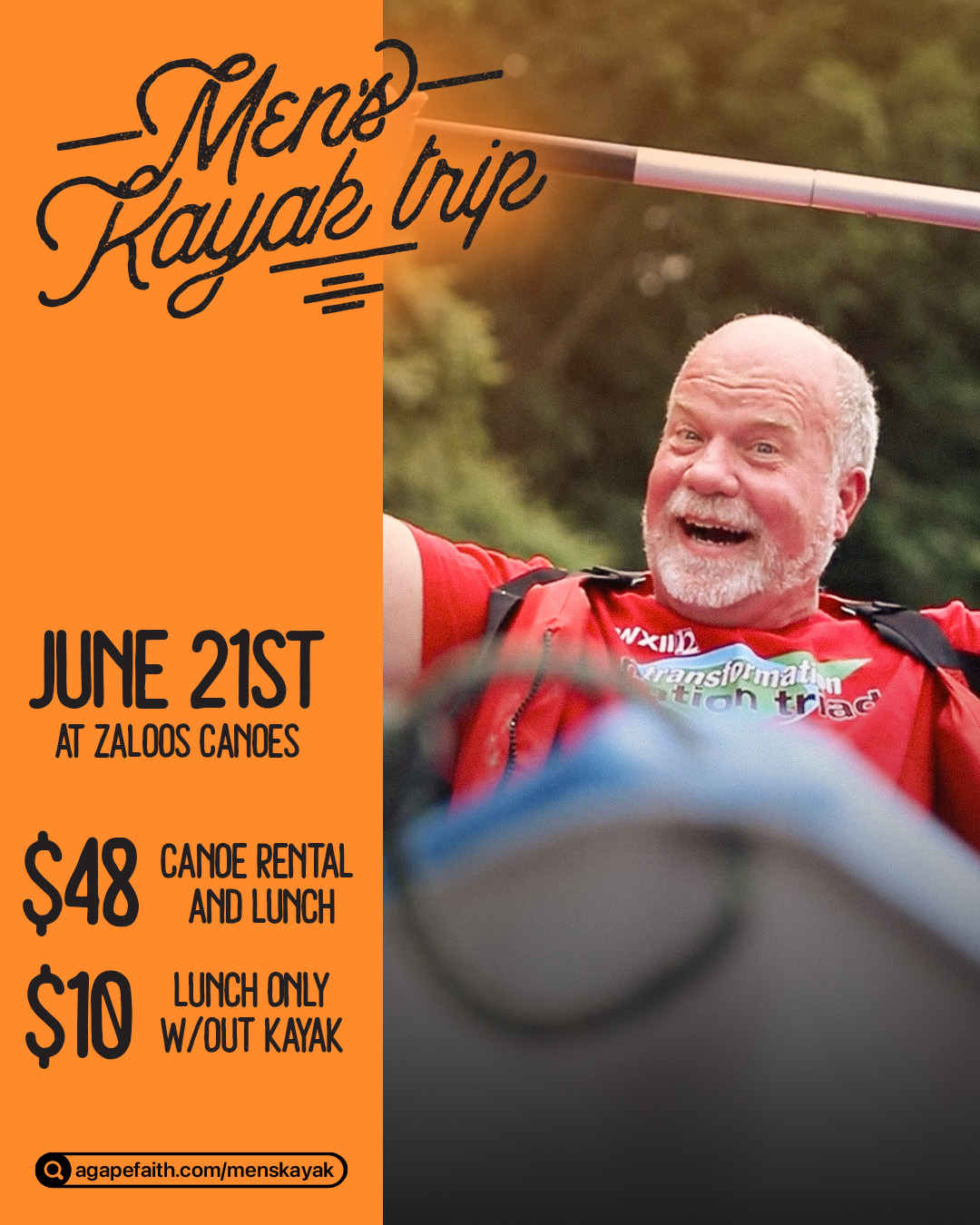 Featured image for Agape Men’s Kayak Trip